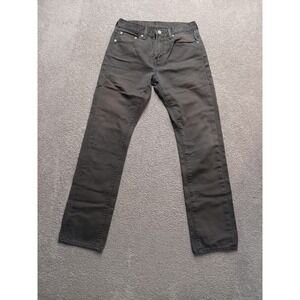 Levi's 513 Slim Straight Men's 30x32 Charcoal Gray Denim‎ Jeans 100% Cotton